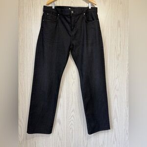 7 For All Mankind Austyn Straight Leg Jeans Mens 40 BLACK NWOT